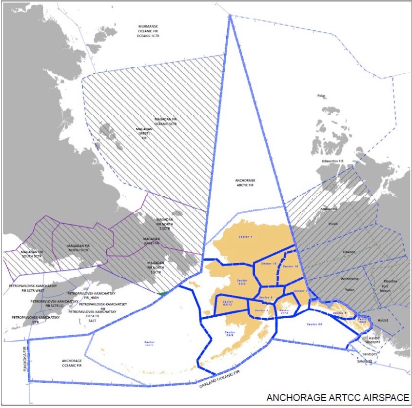 Air Traffic Control Zones in the Contiguous US r/MapPorn