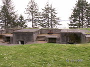 First and second of three gun emplacement