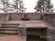 Close up of the first gun platform.