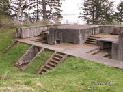 Gun platforms two and three.