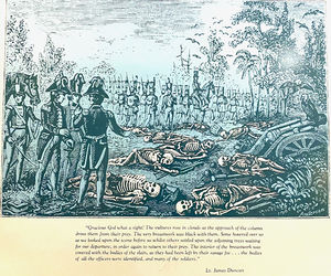 General Gaines surveying the Massacre Site