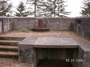 Close up of the second gun platform.