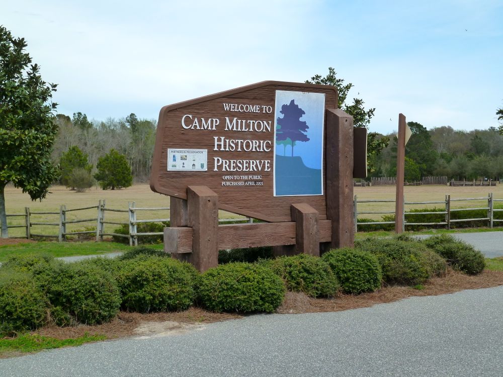 Camp Milton Historic Preserve Entrance