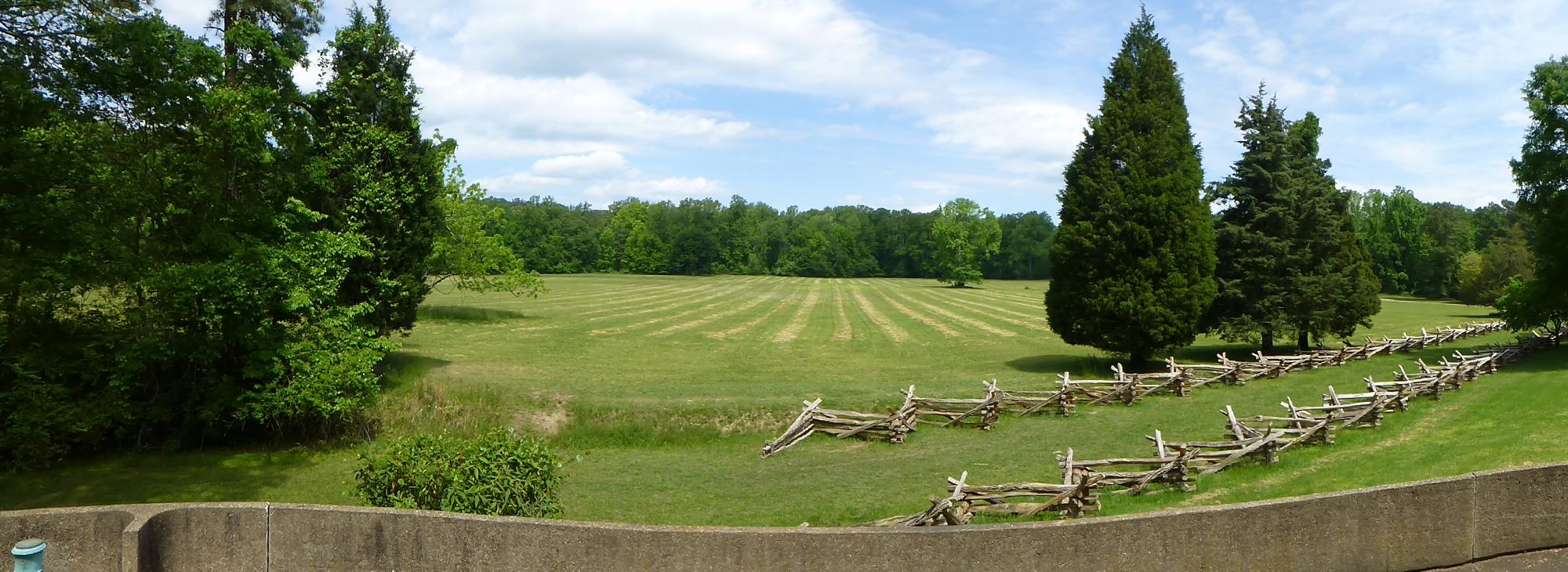 The Surrender Road and Field Today