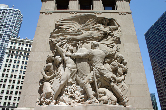 File:Michigan Avenue Bridge SE Pier.jpg