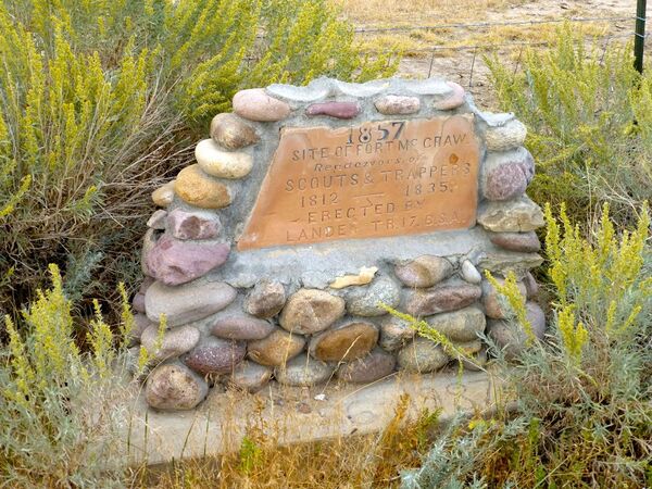 Fort Thompson Stone Marker