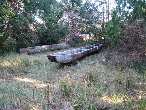Fort Clatsop replica canoe