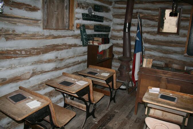Inside the schoolhouse