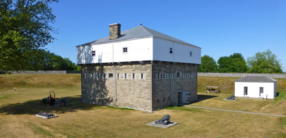 Fort Wellington Interior Blockhouse, Latrine on Right