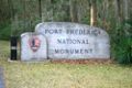 Fort Frederica Entrance Sign
