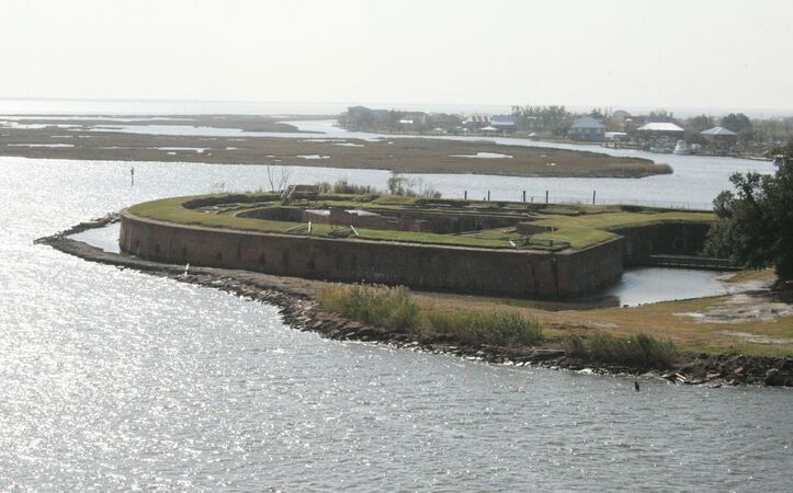 Fort Pike From the Bridge