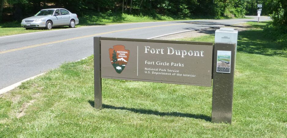 Fort DuPont Entrance Sign