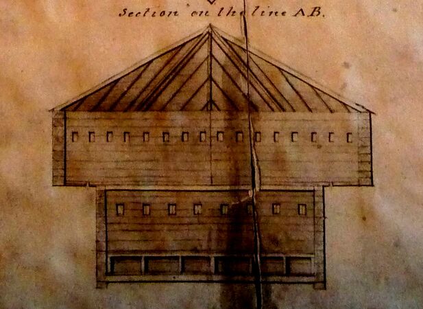 Plan of Philipsburg Blockhouse in 1839 (PAC).