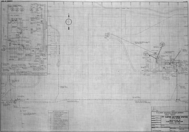 Custer AFS Radar Site Plan circa 1958.