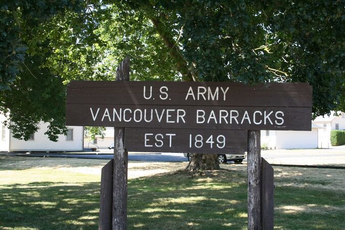 Vancouver Barracks Sign