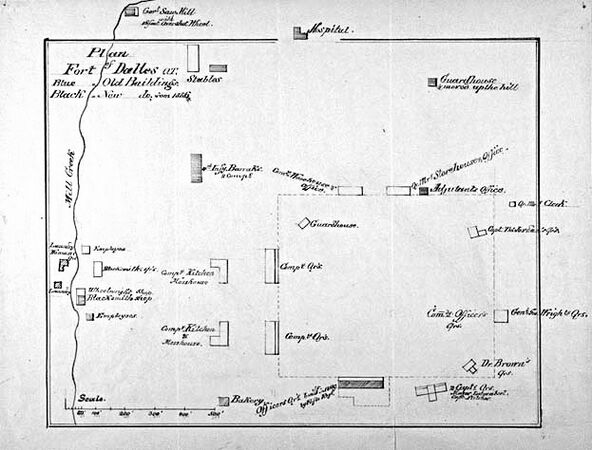 1857 Plan of Fort Dalles