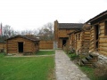 Cabins inside Fort Harrod