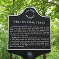 Fire on Coal Creek Marker