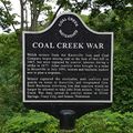 Coal Creek War Marker