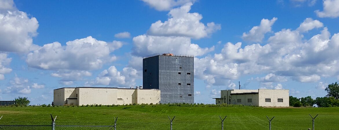 FPS-35 Search Radar Tower at former Finley AFS, one of the two Steel Tower Versions.