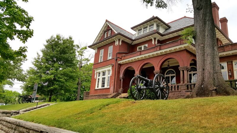 Two Cannons Emplaced on the Former Site of Fort Wood at 302 Oak St., Chattanooga.