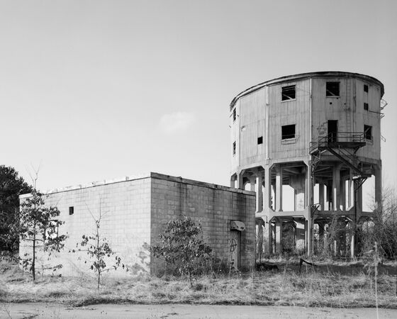 Custer AFS FPS-20 Radar Tower and Telco Building, after Closure.