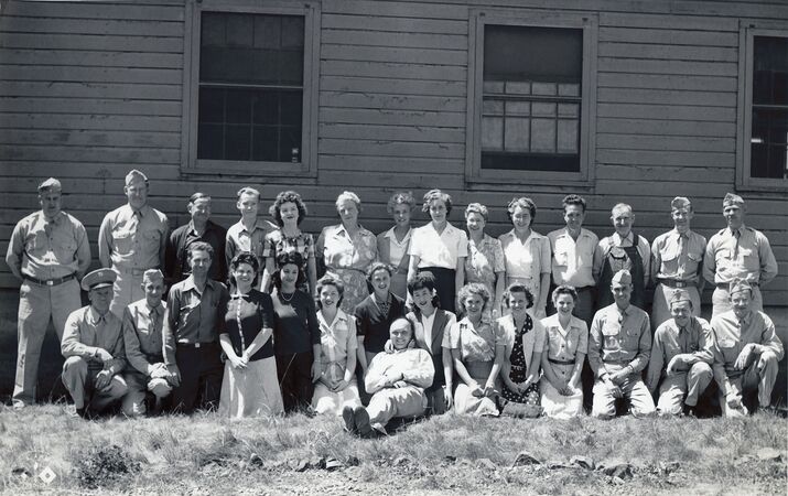 Zeke with the entire staff of the 9th Signal Corps
