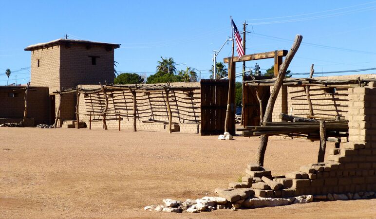Mormon Fort/Fort Baker Reconstructed North Wall and Bastion
