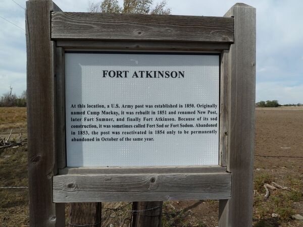 Fort Atkinson Marker Sign