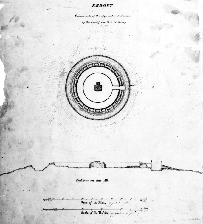 Fort Look-Out (Redoubt) Plan 1819